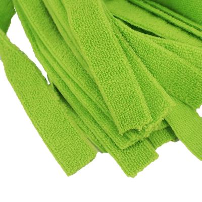 China Wholesale High Quality Hot Selling Viable Microfiber Strip Mop Cloth Mop Refill Washable Head for sale