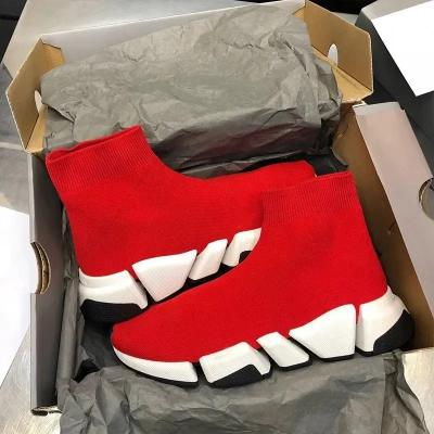 China 2023 Fashion Trend Good Quality Designer Shoes Luxury New Black SHIP 2.0 BB Ladies Knitted Cotton Socks Shoes Logo Never Loses Words Sneaker for sale