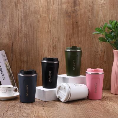 China Sustainable Wholesale Double Stainless Steel Coffee Mug Car Thermos Mug Leak_Proof Travel Thermos Cup for Coffee Tea Water Milk 510ML for sale