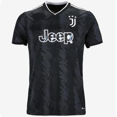 China Shirts & Tops sell 2022/23 Thai quality football Juven black uniform comfortable quick dry soccer jersey wholesale for men for sale