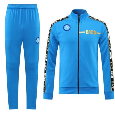 China Jackets Wholesale 22-23 Season Mens Soccer Tracksuit 77# Kvaratskhelia Top Quality Napoli Thai Football Training Jacketsuit for sale