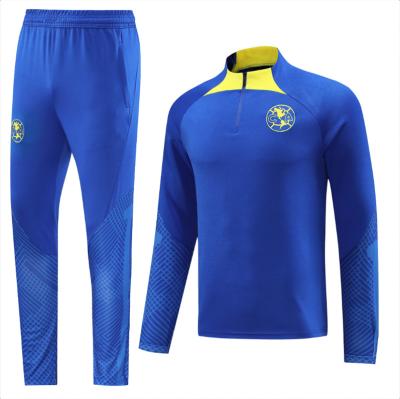 China 2023 Club America Football Training Club Top Quality Comfortable America Half Zipper Men's Latest Sets Training Tracksuit for sale