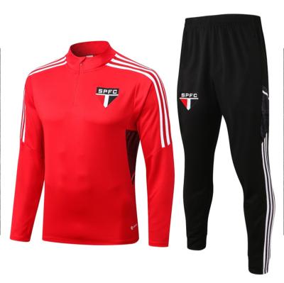 China Sets Wholesale Latest Soccer Training Suit Half Zipper Comfortable Long Sleeve Soccer Tracksuit for sale