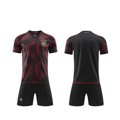 China Sets Wholesale WorldCup Nation Team Football Soccer Jersey Set Germany Home Soccer Quick Dry Comfortable Uniforms For Men&Kid for sale