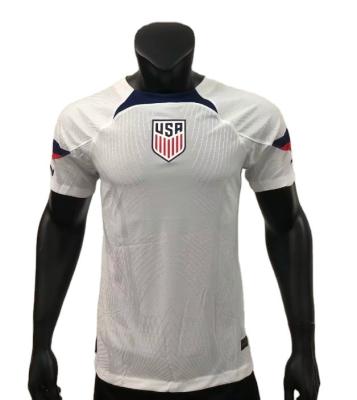 China Shirts & 100% USA Football Jersey Player Version Jacquard WORLDCUP Polyester Soccer Jersey High Quality Soccer Uniform Tops for sale