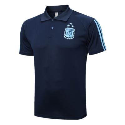 China Shirts & Tops Custom Made National Team Soccer Shirts For Men Soccer Polo Shirt High Quality T-Shirt With Embroidery Argentina Logo Three Star POLO for sale