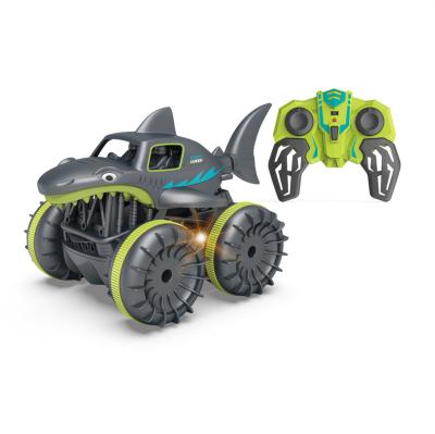 China Other 2.4GHz 360 Rotation Shark Design Stunt Car 5 Channel Amphibious Monster Truck for sale