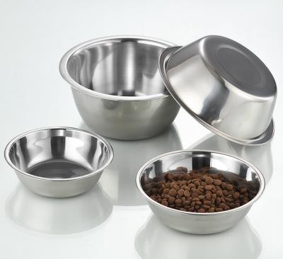 China Pet Food Feeding Dog Rolls 2 Stainless Steel Dog Bowl Without Puddle Mat + Non-Slip Silicone Pet Food Scoop Feeder Rolls For Feeding Dogs Ca for sale