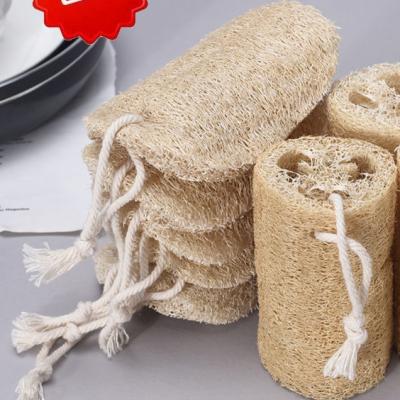 China EXFOLIATE 100% Natural Biodegradable Natural Bath Shower Tableware Raw Loofah Sponge Loofah for sale