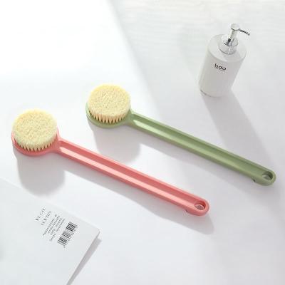 China EXFOLIATE Soft Natural Bath Scrubber Bag Loofah Sponge Shower Massage Brush Body Bath Sponge White OEM Logo for sale