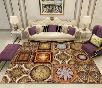 China Modern rug comfortable floral print 3d printed rug for living room rug for sale