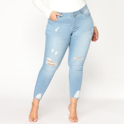 China Breathable Hot Denim Stretch Jeans Women With Good Price for sale