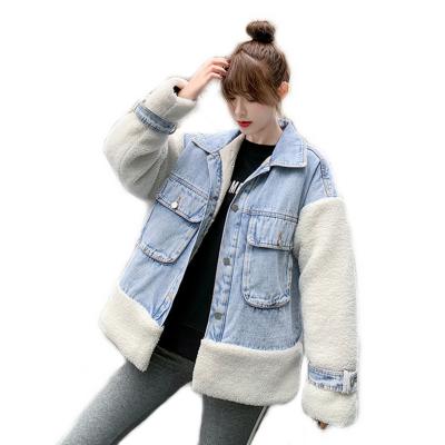 China 2020 wholesale high quality QUICK DRY jeans jacket for women ripped lattice jacket women jeans jacket women for sale