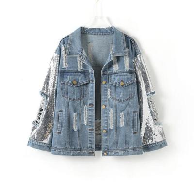 China 2020 high quality QUICK DRY denim coat women's lattice jacket with fur dark denim women's jacket denim jacket women for sale