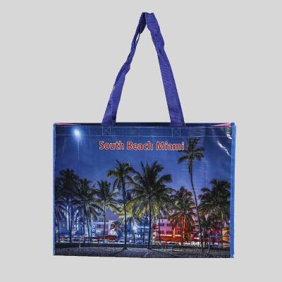 China High Quality Recycling Beach Eco - Friendly Outdoor Waterproofing PP Woven Shopping Tote Bag for sale