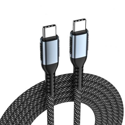 China Mobile phone phone charger cable 1 meter black fast charging cord for type c to type c charging cable for sale