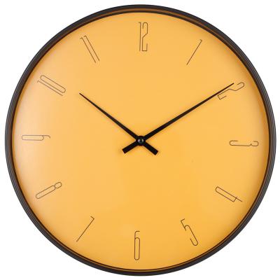 China Medium Minimalist 35cm Height Time Clock Wall Decor For Decorative Wall Use for sale