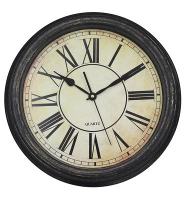 China Black and Silver Clock Roman Number Wall Clock Large Old Style Good Quality Cheap Hot Selling Clock from Minimalist RUIDI for sale