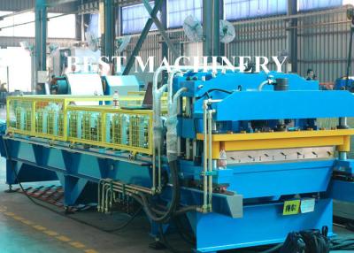 China Color Coat Metal Glazed Roof Tile Roll Forming Machine 4m/min - 6m/min Speed for sale