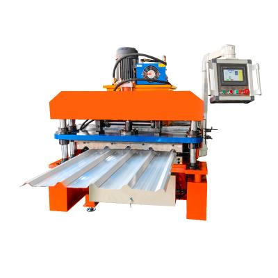 China Kleurstaalprofiel High Speed Rib/R Panel Roof Sheet Roll Forming Making Machine Te koop