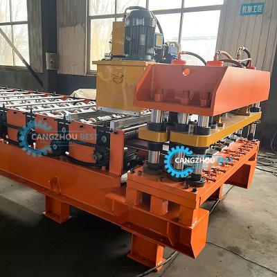 China Steel Profile Popular Russisa Design Color Steel Roofing Tile Roll Forming Machine for sale