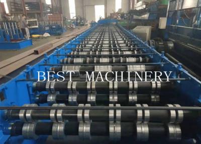 China Steel Structural Floor Deck Roll Forming Machine , Panel Sheet Metal Decking Machine for sale