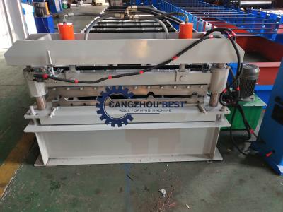 China Trapezoidal Metal Roofing Sheet Roll Forming Machine ,  Iron Sheet Making Machine for sale