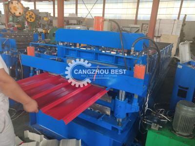 China Sheet Metal Roofing Double Layer Roll Forming Machine PLC Control 380V50HZ Frequency for sale