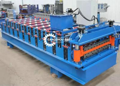 China Double Layer Roofing Sheet Manufacturing Machine Galvanized Roll Forming Machine for sale