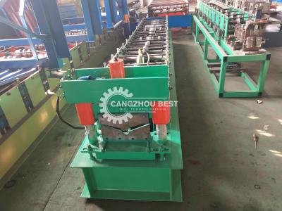 China Metal Roof Tile Ridge Cap Roll Former For Construction Cold Roll Forming Machine for sale