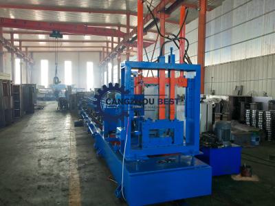 China Low Noise C Z Purlin Roll Forming Machine For Construction Building Material Machinery for sale