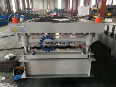 China Corrugated Sheet Cold Roll Forming Machine Production Line For Double Decker Roofing for sale