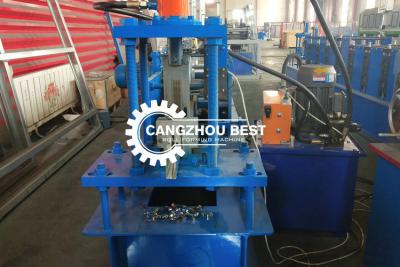 China Roller Door Guide Shutter Door Roll Forming Machine / U Channel Roll Forming Machine for sale