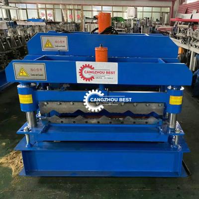 China 3kw Villa Plc Control 800mm Glazed Metal Roof Tile Making Machine for sale