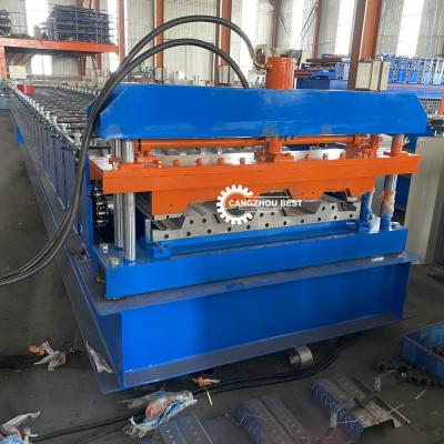 China Boden-Plattform-Rolle des Baumaterial-Metall15kw, die Maschine bildet zu verkaufen