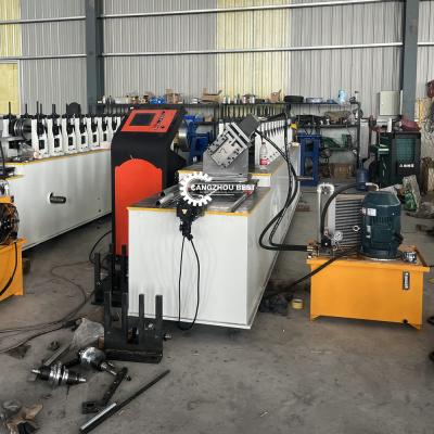 China Flying Saw Profile Roll Forming Machine Light Gauge Drywall Frame For Omega Channel for sale