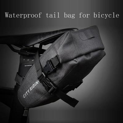 China 2019 New Bike Saddle Bicycle Rear Bags 100% Waterproof Durable Waterproof TPU Bag Rear Road Cycling Rear Seat Tail Bag for sale