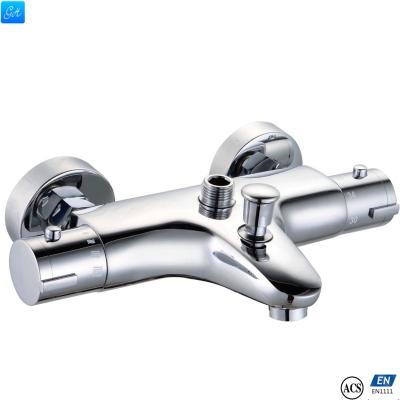 China GH-513406 Thermostatic Slide Bar Chrome Faucet Barless Anti-scald Shower Mixer Tap for sale