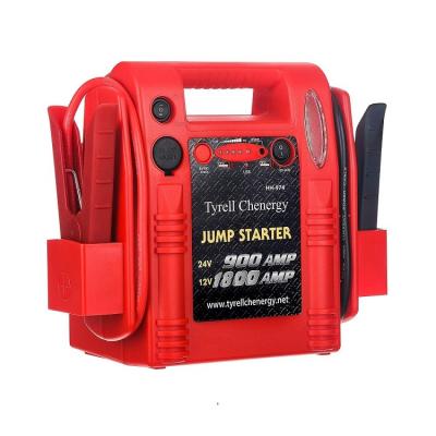 China DC 24V or 12V output; USB 5V output to charge 12V and 24V jump starter for heavy duty trucks diesel engine 540 horsepower emergency car starter starter for sale