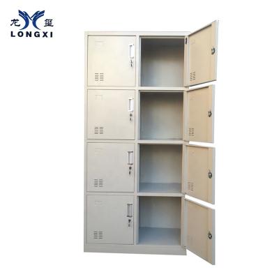 China 8 Compartment Steel Door Metal Locker Room Steel Locker for sale