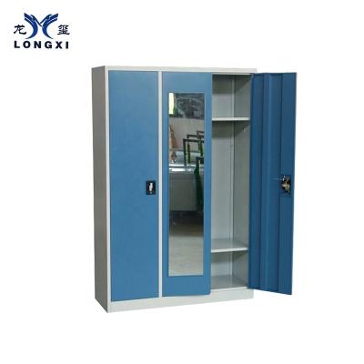 China Adjustable Bedroom Wardrobe (Others) Steel Hanging Almah Designs With Mirror for sale