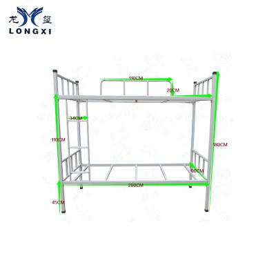 China Direct Steel Bunk Bed High Weight Capacity Iron Bed China Furniture School Furniture Beds (Other) Adjustable Fast Delivery for sale