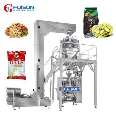 China FOISON Dry Food Package Multi Head Weigher Dry Food Fruits Candy Lollipop Ice Pop Bag Pasta Packing Machine Factory Price Supplier for sale