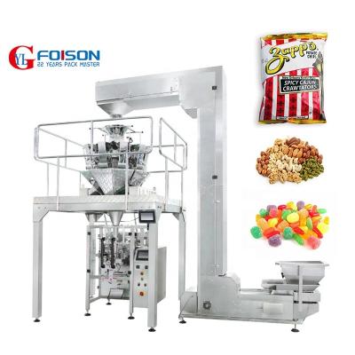 China Automatic Food Fries Snack Roasted Peanuts Weighing Packing Machine for sale