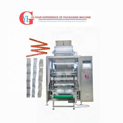 China Plastic Bag Professional Customize Fully Automatic Desiccant Pouches Silica Packing Machine Vertical Multi-Lane for sale