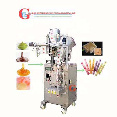 Chine 4/3 Side Seal Automatic Jelly Juice Sachet Honey Liquid Sachet Filling Packaging Machine/Side Back Shaped Bag Stick Packing Machine à vendre