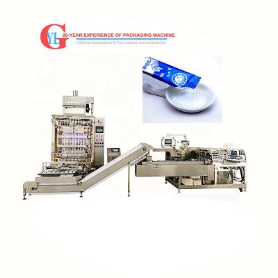 China 4/3/back Side Seal Professional Customize Lane Powder Stick Sachet Packing Machine 8 Multi Line Sugar Coffee Stick Packing Coffee for sale