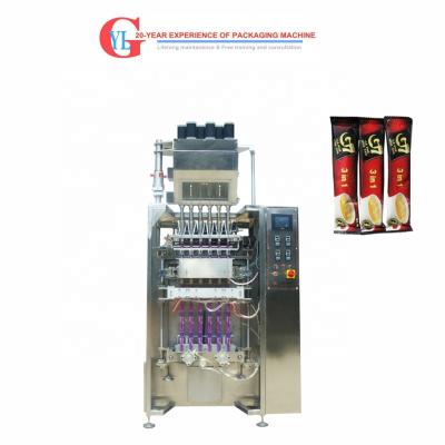 China side seal 4/3/back train/back/chocolate powder pepper/spice/milk tea powder bag packing machine screw feed for sale