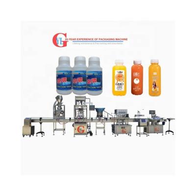 중국 Custom Vertical Type 4-20 Heads Filling Capping Labeling Machines And Bottle Filling Packing Machine Production Line 판매용