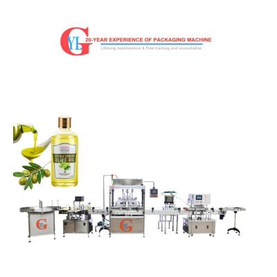 China 4-20 Food Heads Filling Capping Labeling Machines And Bottle Filling Packing Machine Production Line for sale